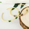 European and American Fashion Minimalist Style Zircon Open Bracelet for Women, Niche, Exquisite and Versatile