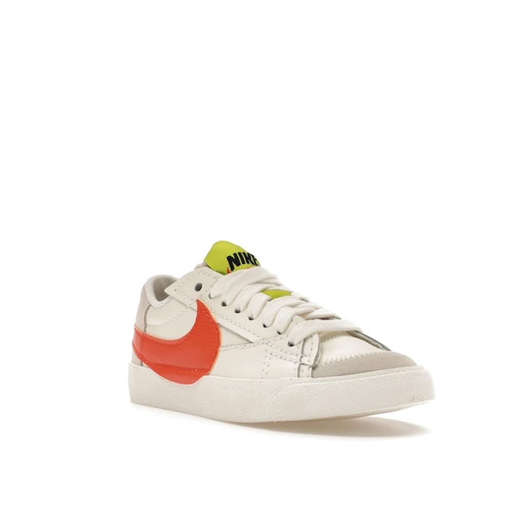 Nike Blazer Low 77 Jumbo Sail Rush Orange Women Sneakers White Atomic-Green DQ1470-103