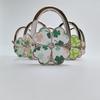 Fashion Four Leaf Clover Handbag Hook Foldable Portable Purse Hanger Pretty Creative Bag Hanger for Table