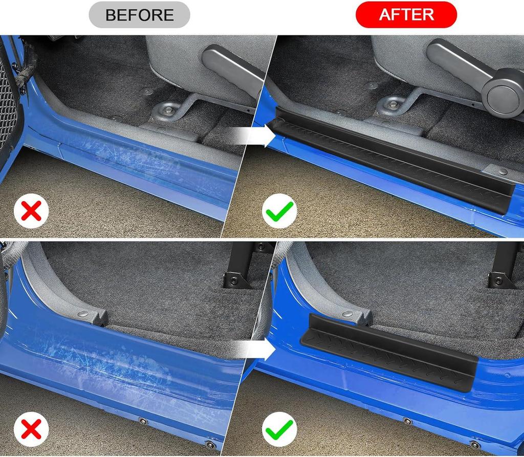 Wrangler JK JKU 4 Portas Proteção Interior Pedais Soleira