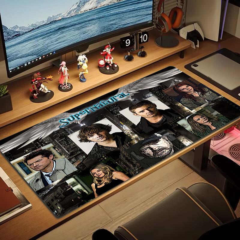 Supernatural Color Mouse Pad Large Gaming Table Cushion Non-slip Laptop Tablet Big Mousepad XXL Mat Mini PC Playmat With Lock edge
