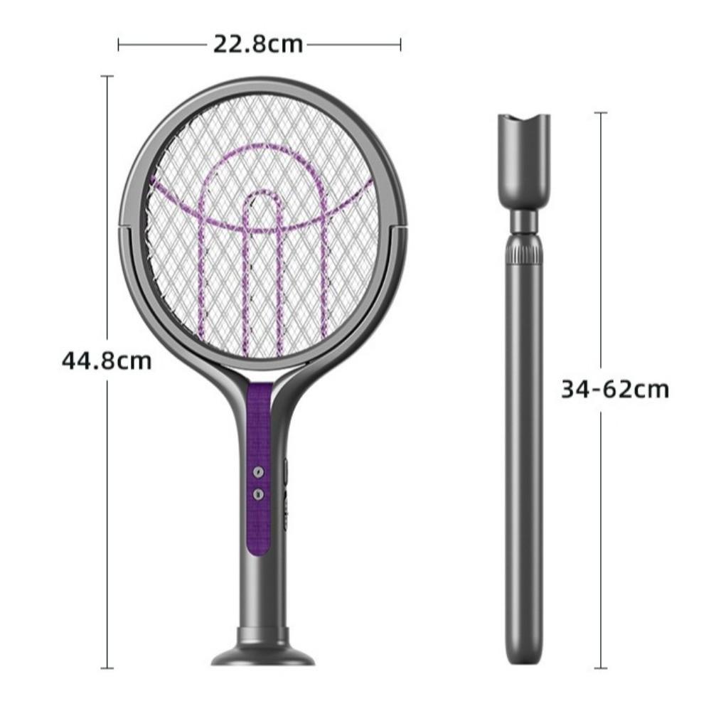 Rechargeable Electric Mosquito Swatter Rotatable Electric Mosquito Racket Fly Killer  Home