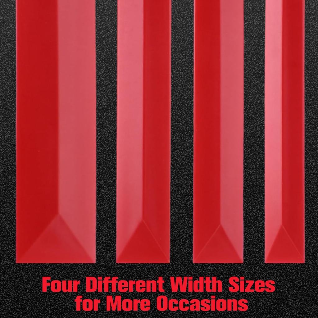 4Pcs Non-Marring Plastic Chisel Scraper Set 3/4" 7/8" 1" 1-1/2" Wide Chemical Resistant Scraper Tool Plastic Razor Scraper Remover Tool for Removes