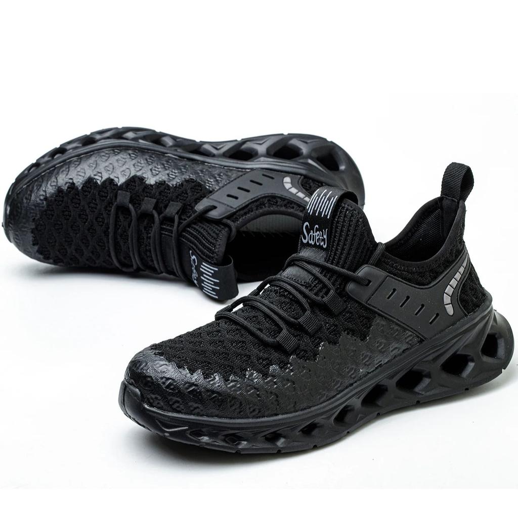 Steel Toe Safety Shoes for Men Lightweight Work Sneakers Puncture Proof Work Shoes Men Coustruction Safety Work Boots