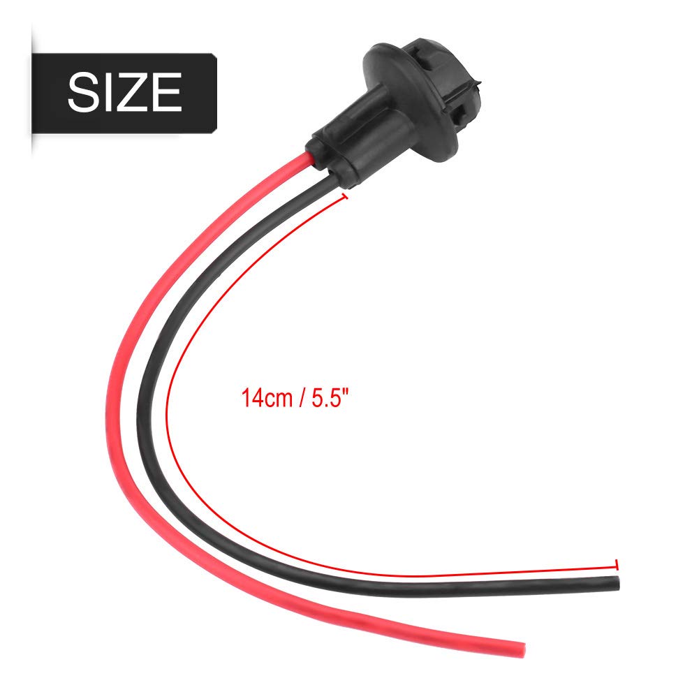 

Car Side Light Bulb Holder, 2pcs Parking Light Bulb Socket Holder, DC 0V-12V Car Plug in Light Bulb Extension Socket Holder Connector for T10 W5W 168