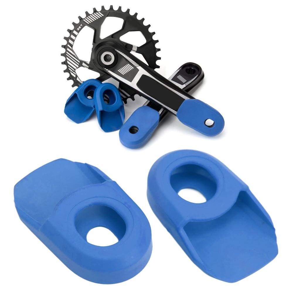 2PCS Anti-Friction Bicycle Crank Protector Soft Bike Crank Boot Crank Arm Sleeve Cycling Use