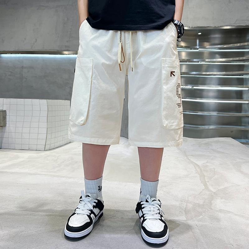 Children's clothing boys' summer pants 2026 new style mid to large children's summer shorts boys' summer thin five quarter pants