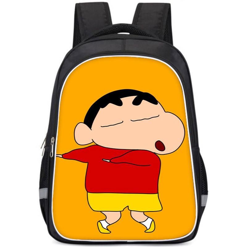 Spacious Crayon Shin-chan Oxford Cloth Backpack Lightweight School Bag For Kids