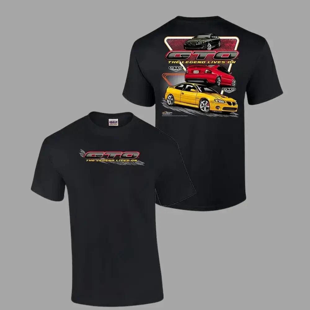Pontiac GTO T-shirt, The Legend Lives On 2 Sides Graphic Tee with Classic XS