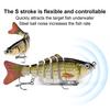 1/2/3/5Pcs 10CM/15.5G Multi-Jointed Fishing Lure with Hooks Realistic 7-Section Swimbait Plastic Artificial Bait Freshwater Saltwater Accessories