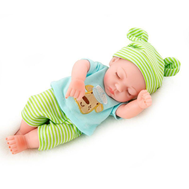 30CM Washable Lifelike Soft Hand-painted Simulation Baby Reborn Doll Children Accompany Play Doll