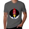 Space Rocket Design Tshirt Classic Crew Neck Cotton Tshirt