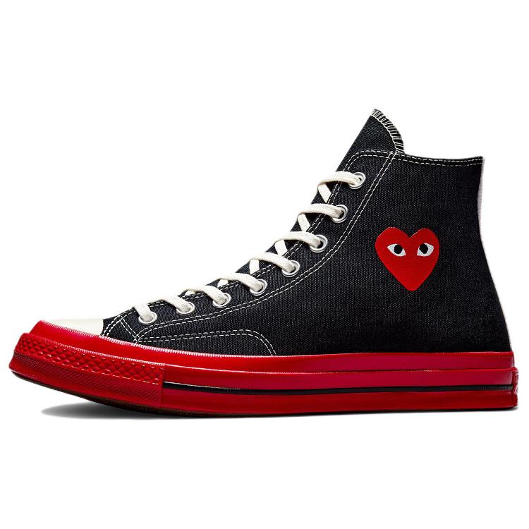 

Новые Converse Chuck Taylor All Star 70 Hi Comme Des Garcons Play Черные Красные Подошва A01793C 36.5