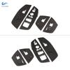For BMW X3 X4 G01 G02 2018    Door Window Lift Switch Buttons Control Panel Frame Cover Carbon Fiber Texture Trim