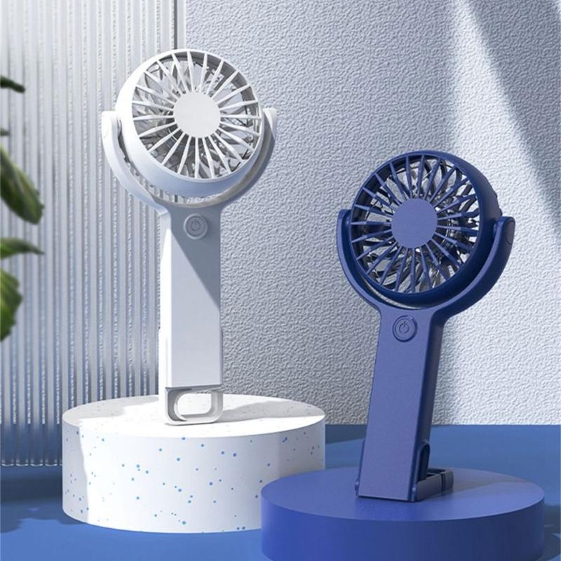 Handheld Fan Portable Fan Rechargeable Small Pocket Fan with 5 Speed Foldable Hook for Office Outdoor Indoor Pocket Fan