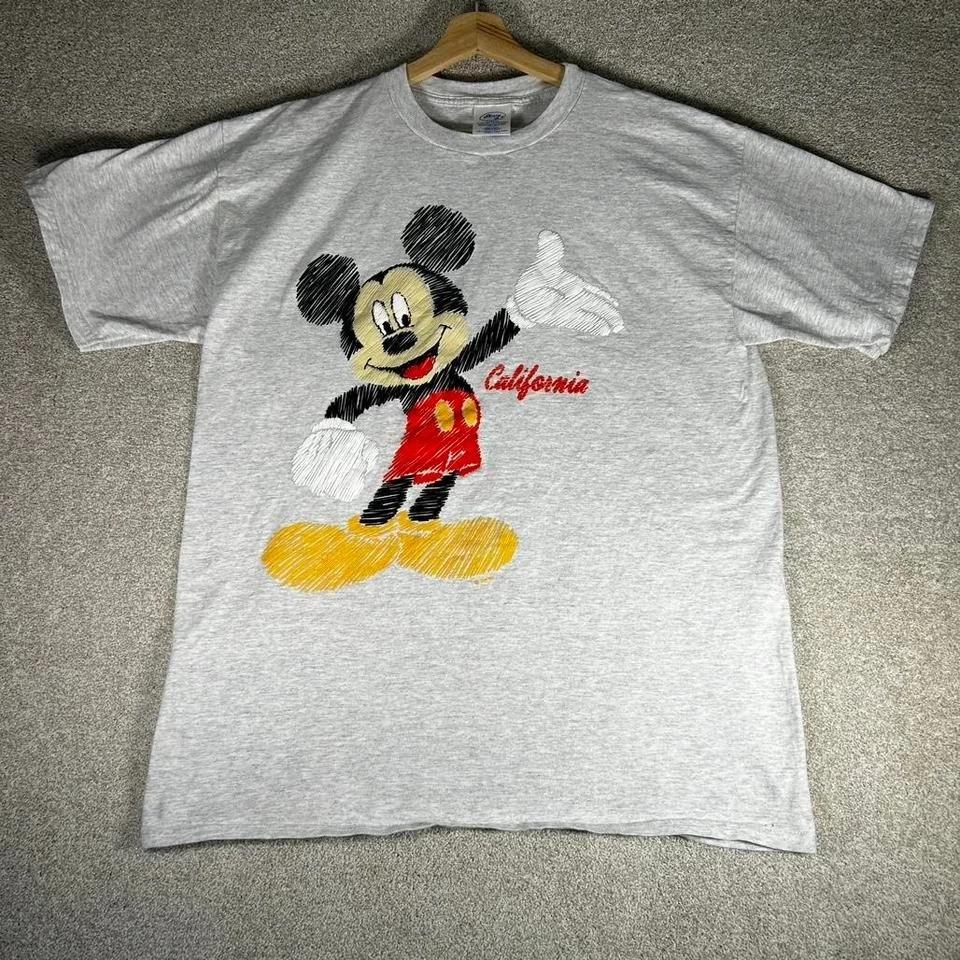 Vintage 90s Disney Mickey Mouse California big print graphic tee shirt tshirt S
