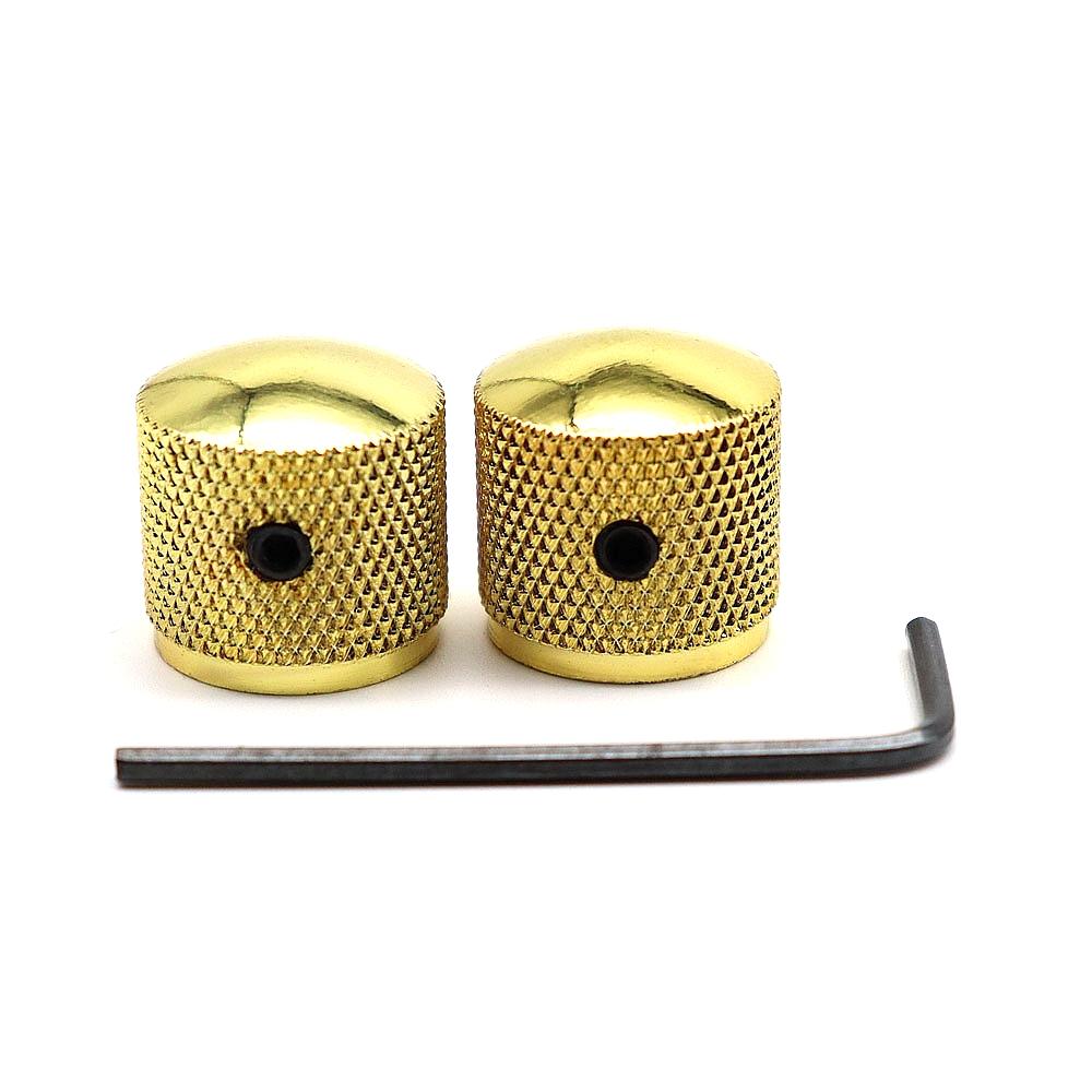 1pcs/2pcs  Metal Potentiometer Dome Knob Control Knob Volume Audio Electric Guitar Bass Screw Type