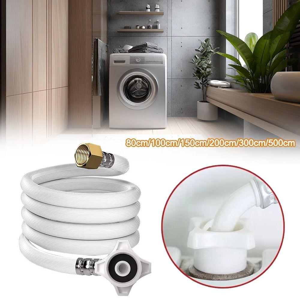 PVC Plumbing Hose 80-500cm Length G1/2-G3/4 Inch Flexible Braided Hose Explosion-Proof High Pressure Kitchen Bathroom Plumbin