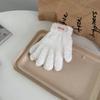 Soft Fleece Knit Winter Gloves Women Touchscreen Compatible Fingerless Warm Outdoor Cycling Student Style