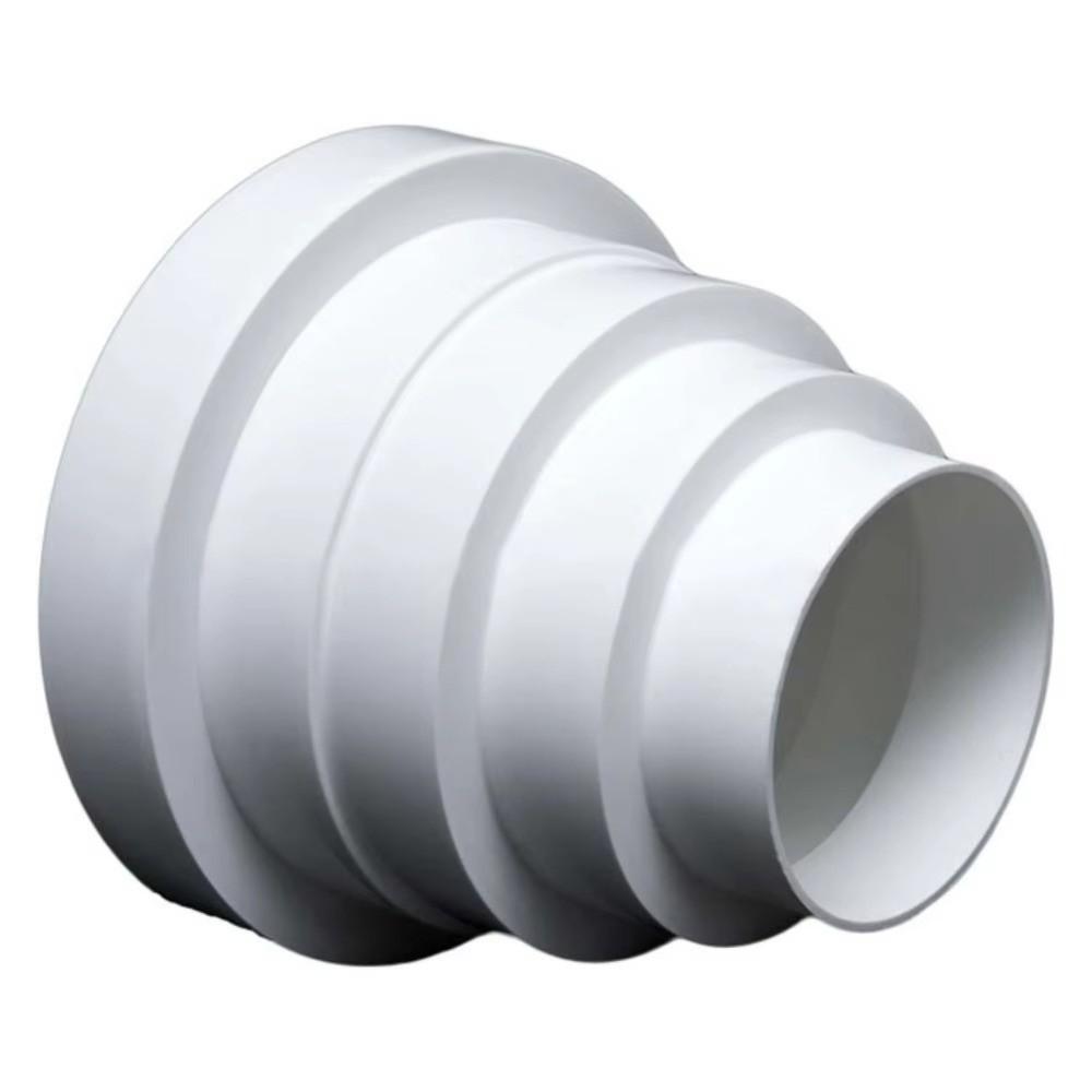 ABS Plastic Duct Reducer 80-150mm Range Multiple Sizes Ventilation Duct Tube Optimized Airflow Air Ducts Fan Ventilation