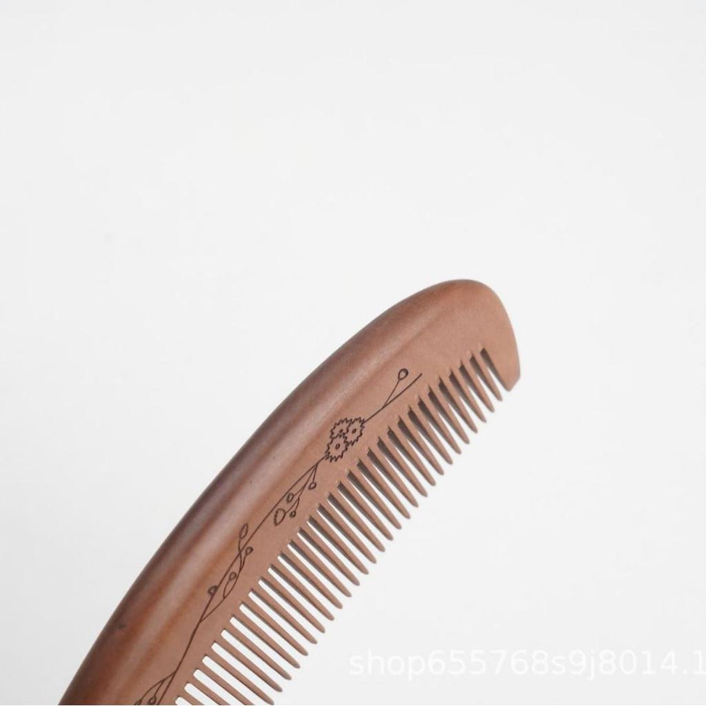 Large Peach Wood Comb - Anti-Static Nanmu for Natural Hair Care