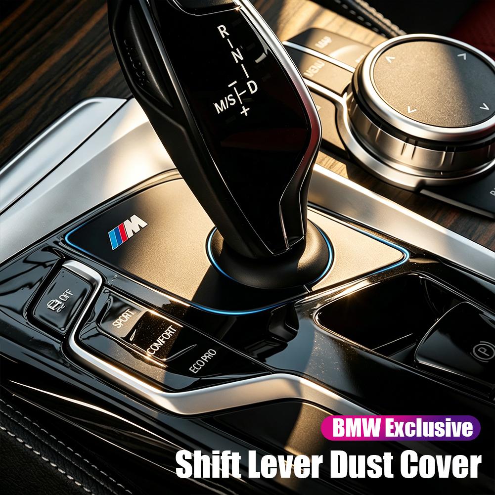 YGIE8 Car Interior Accessories Gear Shift Panel Dustproof Cap Cover Auto Decoration Stickers For BMW 5 6 Series G30 G32 6 GT G80 G06 M