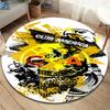 Club de Futbol América Round Area Rug,Carpet Rug for Living Room Bedroom Sofa Playroom Decor,Non-slip Floor Mat