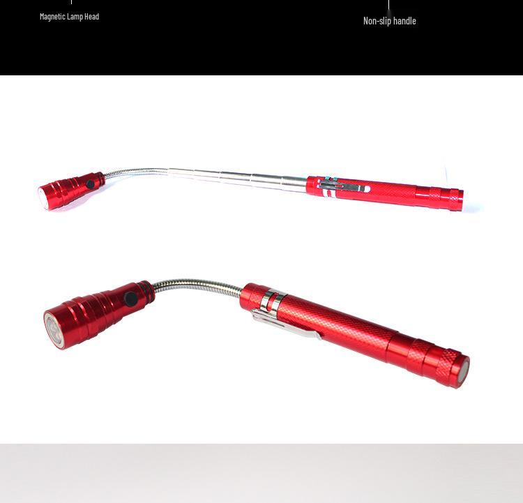 Retractable Multi-Functional Magnetic Telescopic Flashlight with Double-Headed 3LED Pen Light and Work Light