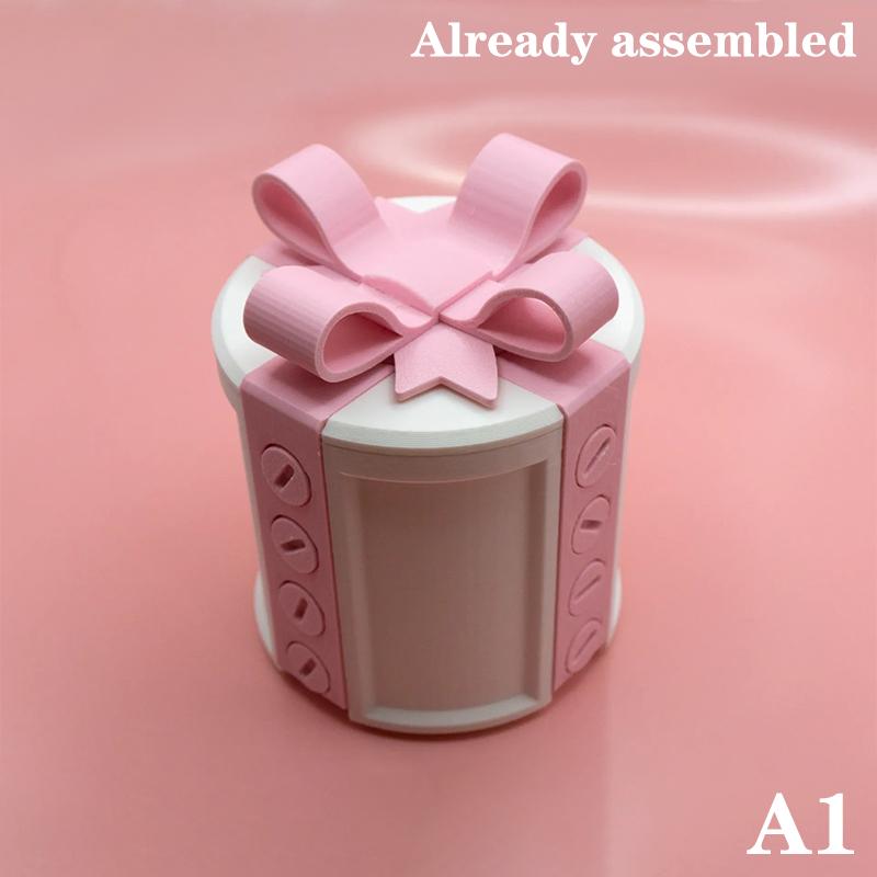 

Раздражающая подарочная коробка с винтами, 3D-розыгрыш, подарочная упаковка с бантом на День святого Валентина, со скрытым отделением, сложная задача для мозга