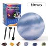 Excavation Planet Digging Kit Hidden Colorful Gems Safe Easy-Grip Digging Tools Puzzle Toy for Kids Group Play Time
