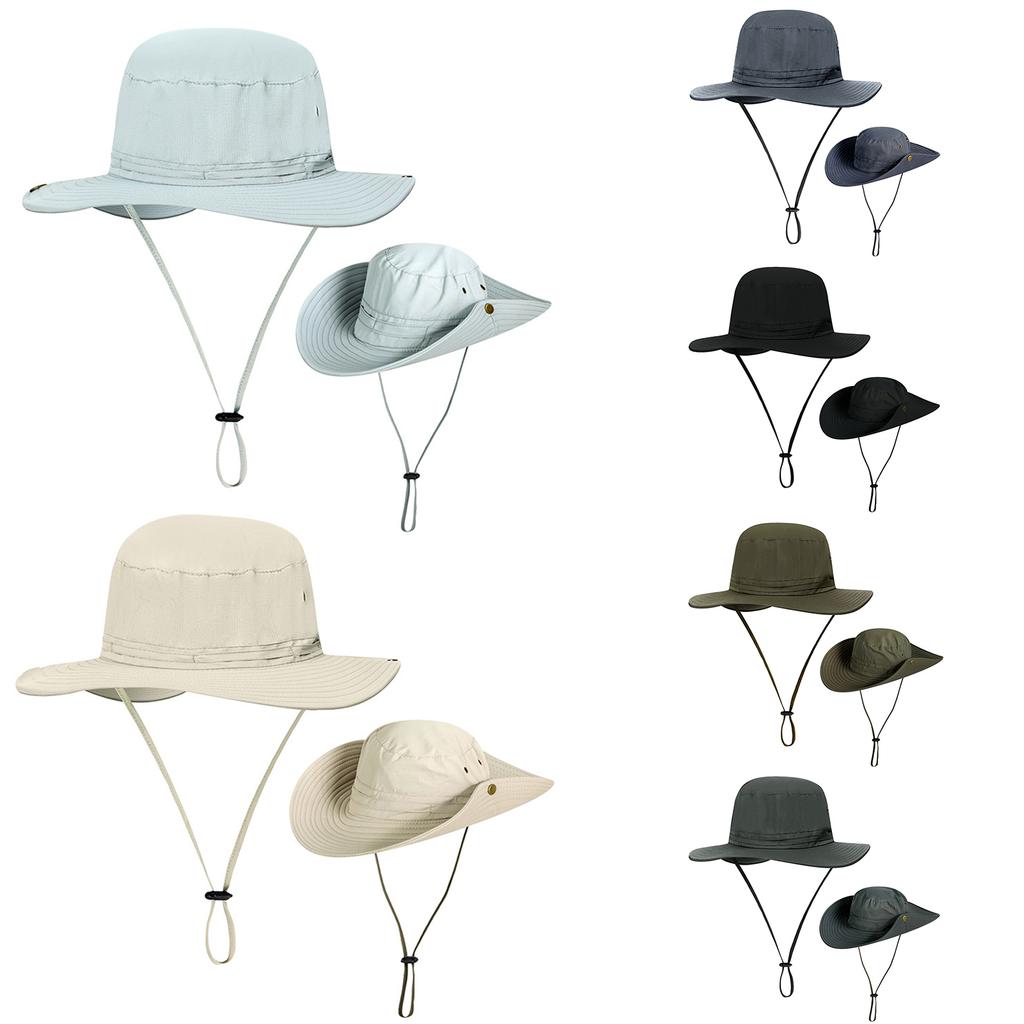 Fishing Hat Men Women Outdoor Summer Sun Protection Bucket Hat Foldable Large