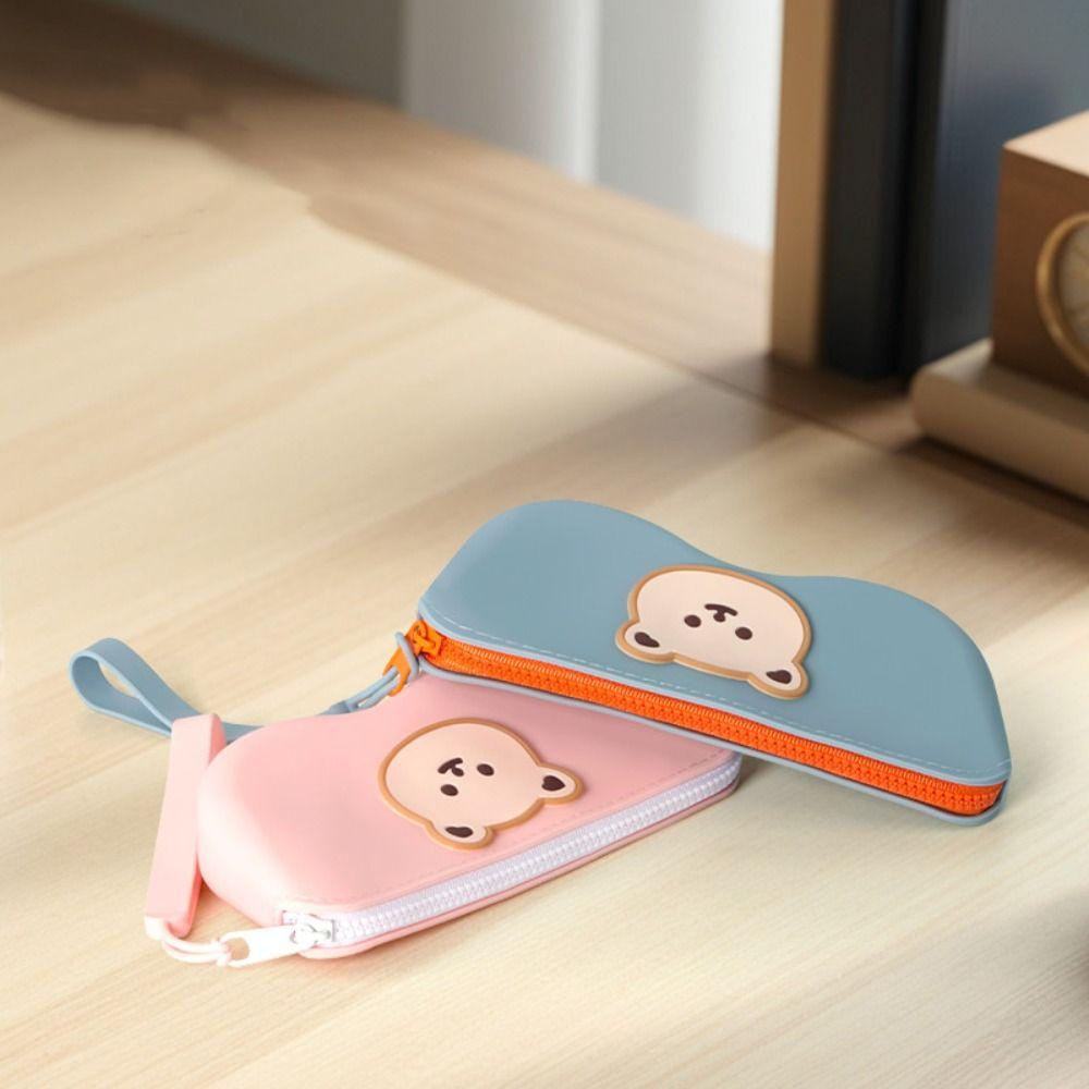 Dustproof Small Items Bag Waterproof Sunglasses Pouch Portable Silicone Eyeglasses Case  Female