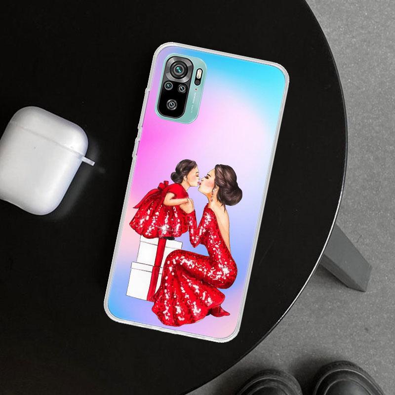 Woman Fashion Girl Super Mom Baby Phone Case Cover for Xiaomi Redmi Note 15 14 13 12 11 Pro Plus 14S 12S 11S 11T 11E 10S 10 Cust