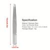 2-in-1 Stainless Steel Eyebrow Tweezers & Comb - Precision Slanted Tip for Easy Hair Removal, Ideal for Men & Women