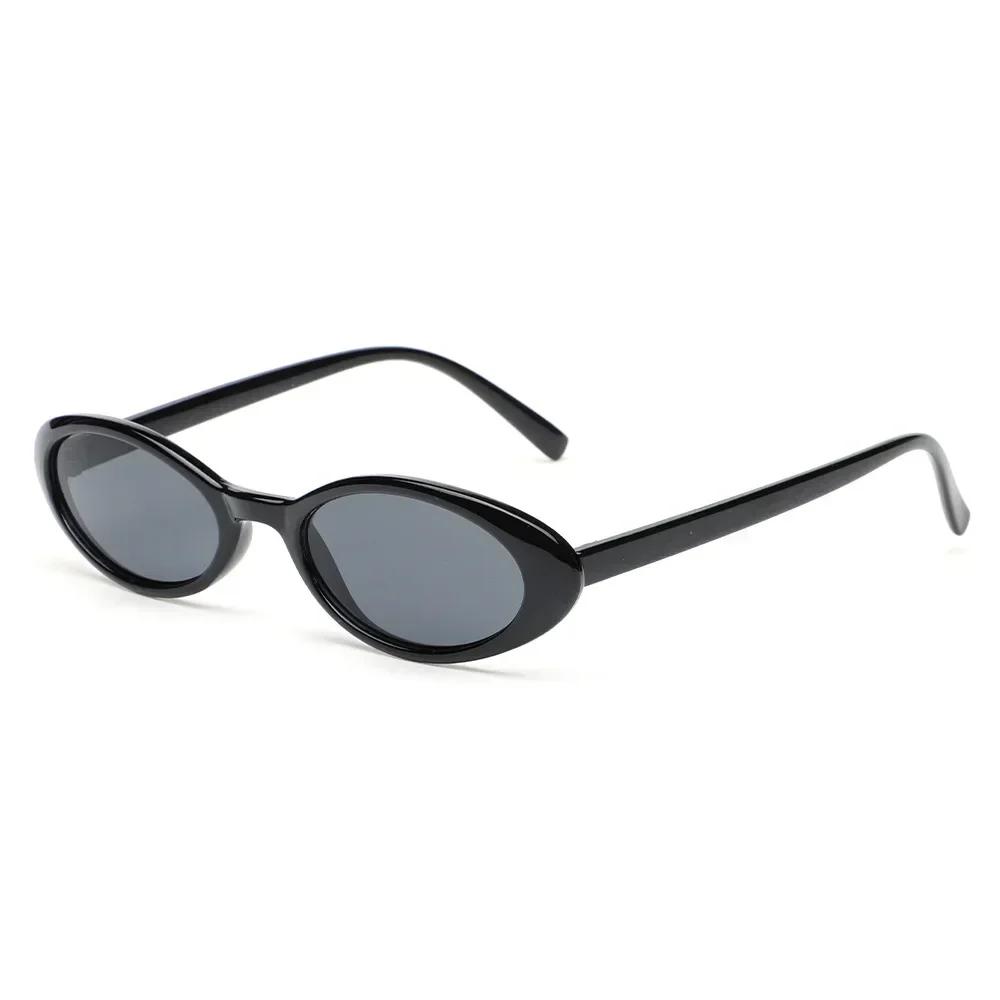 Damen Vintage Ovale Sonnenbrille Luxusmarke Designer Kleine Ovale Sonnenbrille Ungewöhnliche Retro Mode Damen Sonnenbrille Oculus