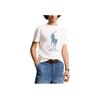Polo Ralph Lauren Ss24 Logo Print Crew Neck Short Sleeve T-Shirt Men Tops Nivis-Island-Off-White MNPOTSH1N822290-100