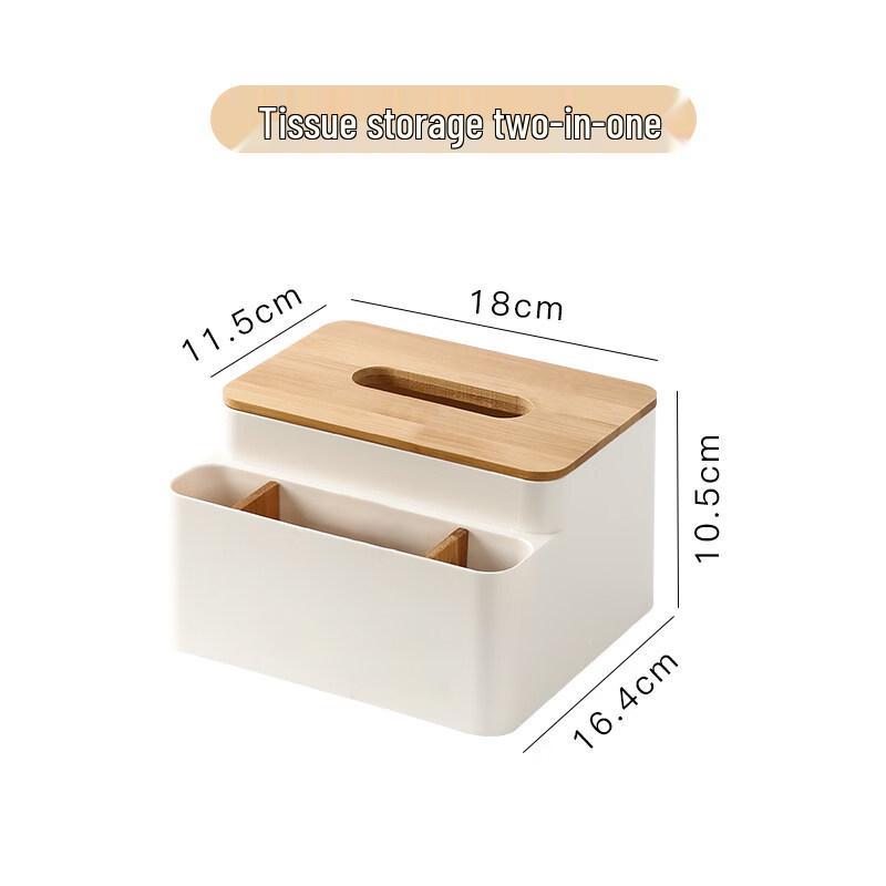 Xihe 2-in-1 Desktop Tissue Box