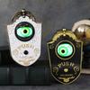 Animated Talking Eyeball Doorbell Waterproof PVC Materials Halloween Decoration With Light Effects For Porch