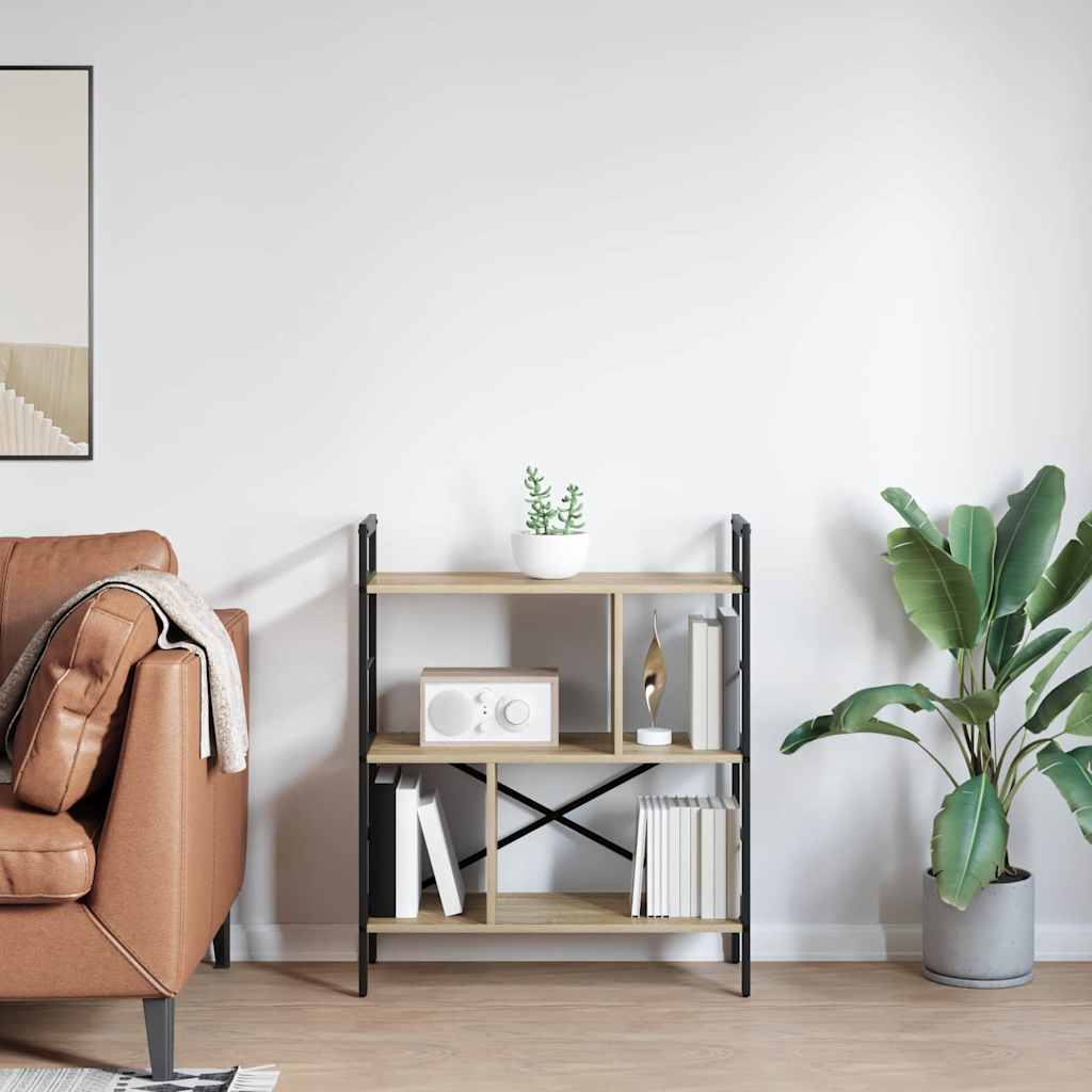Bookshelf Sonoma Oak 75 x 30 x 91 cm Particleboard