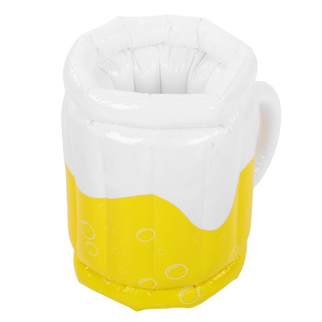 Inflatable Beer Mug Large Capacity Portable Inflatable Beer Cooler for Outdoor Beach Pool Party