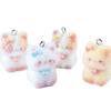 3D Cute Kitten Flocking Pendant: DIY Keychain, Phone Charm & Bag Accessory