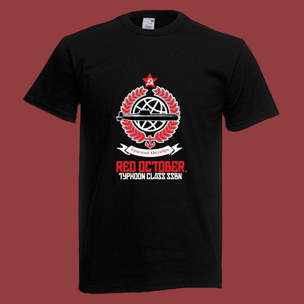 The Hunt for Red October Movie Submarine USSR Soviet Men s Black Size S-5XL S разноцветный