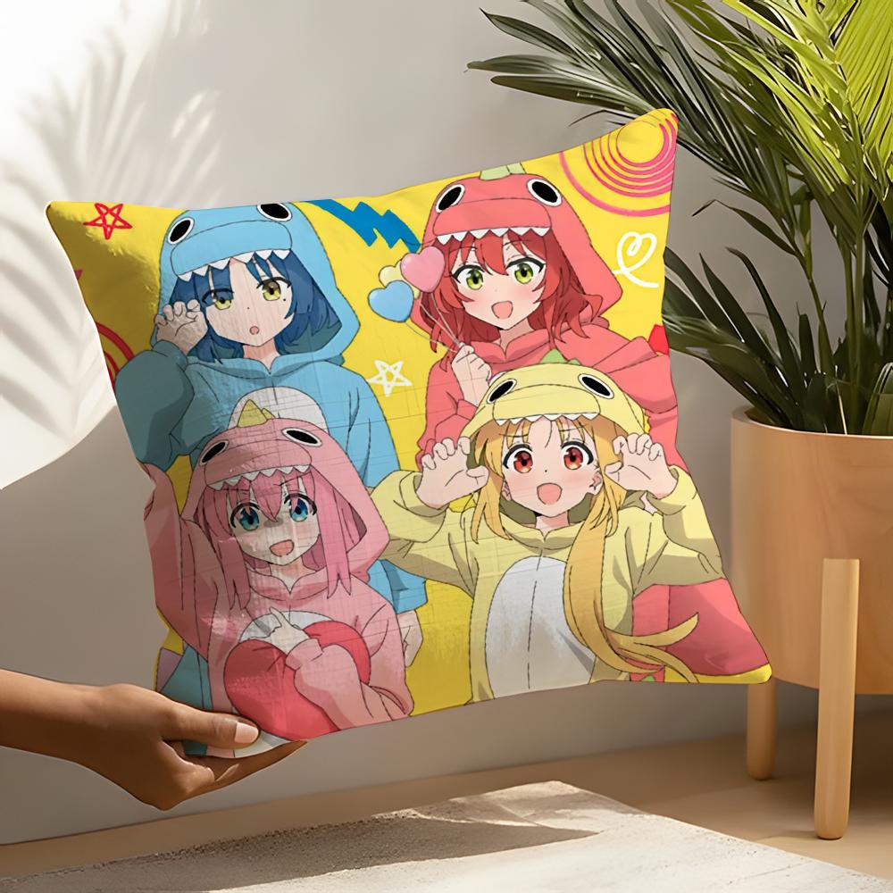 Anime Singer B-Bocchi The Rock Cartoon Pillow Case Linen Cushion Covers For Decorative Sofa Home Pillows Case
