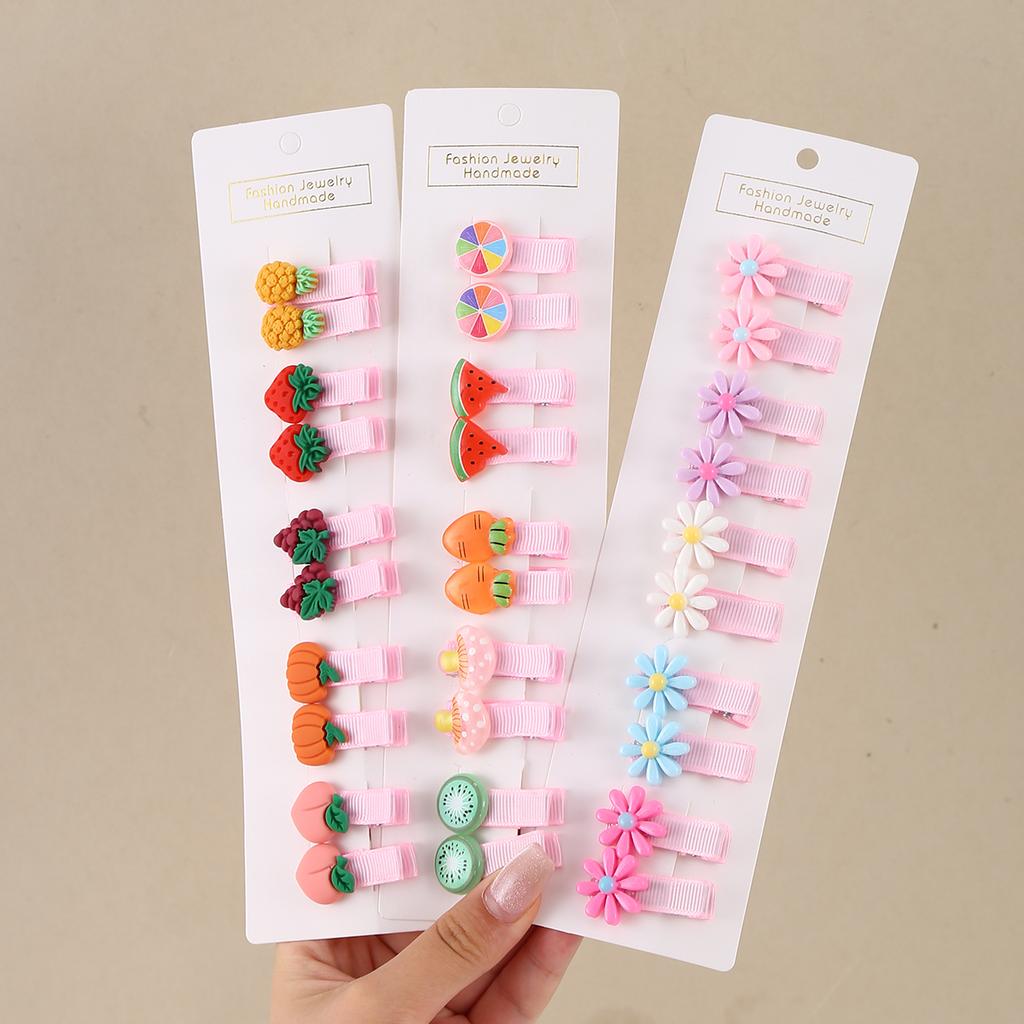 30Pcs Set Baby Hair Clips Cartoon Bows Flower Girls Hairpins Sweet Children Clips Barrettes Baby Hair Accessories