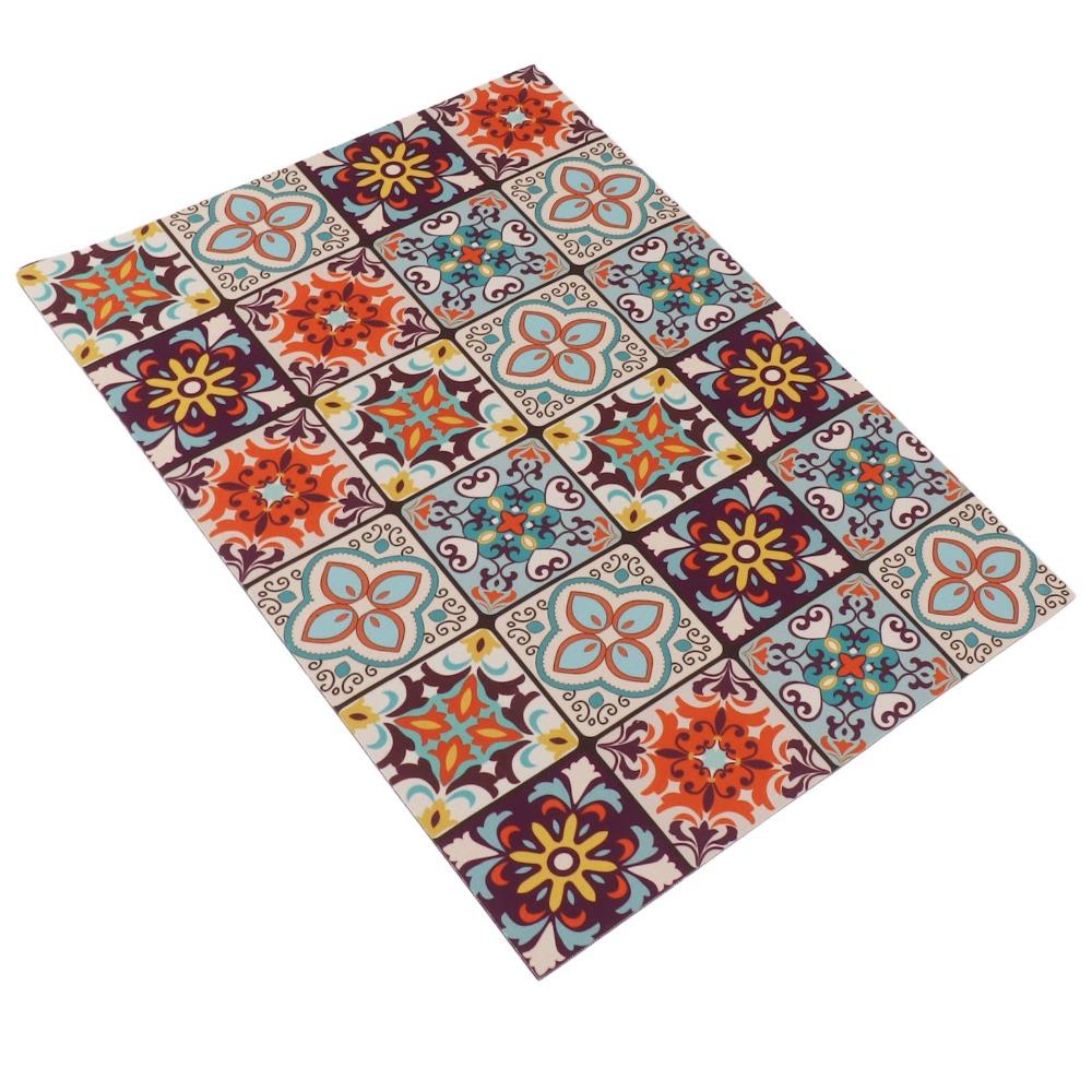 Multicolored Coffee Bar Mat Waterproof Coffee Maker Mat Versatile Table Placemat Kitchen Use