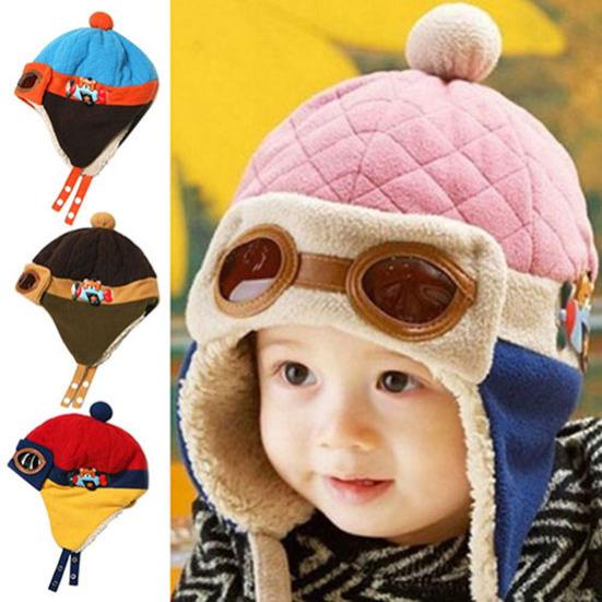 Winter Baby Earflap Toddler Girl Boy Kids Windproof Cap Warm Soft Beanie Hat
