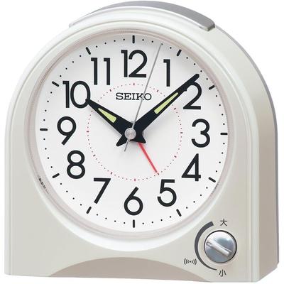 Clock Alarm Clock Table Clock Analog White Pearl 115×115×55mm KR520W
