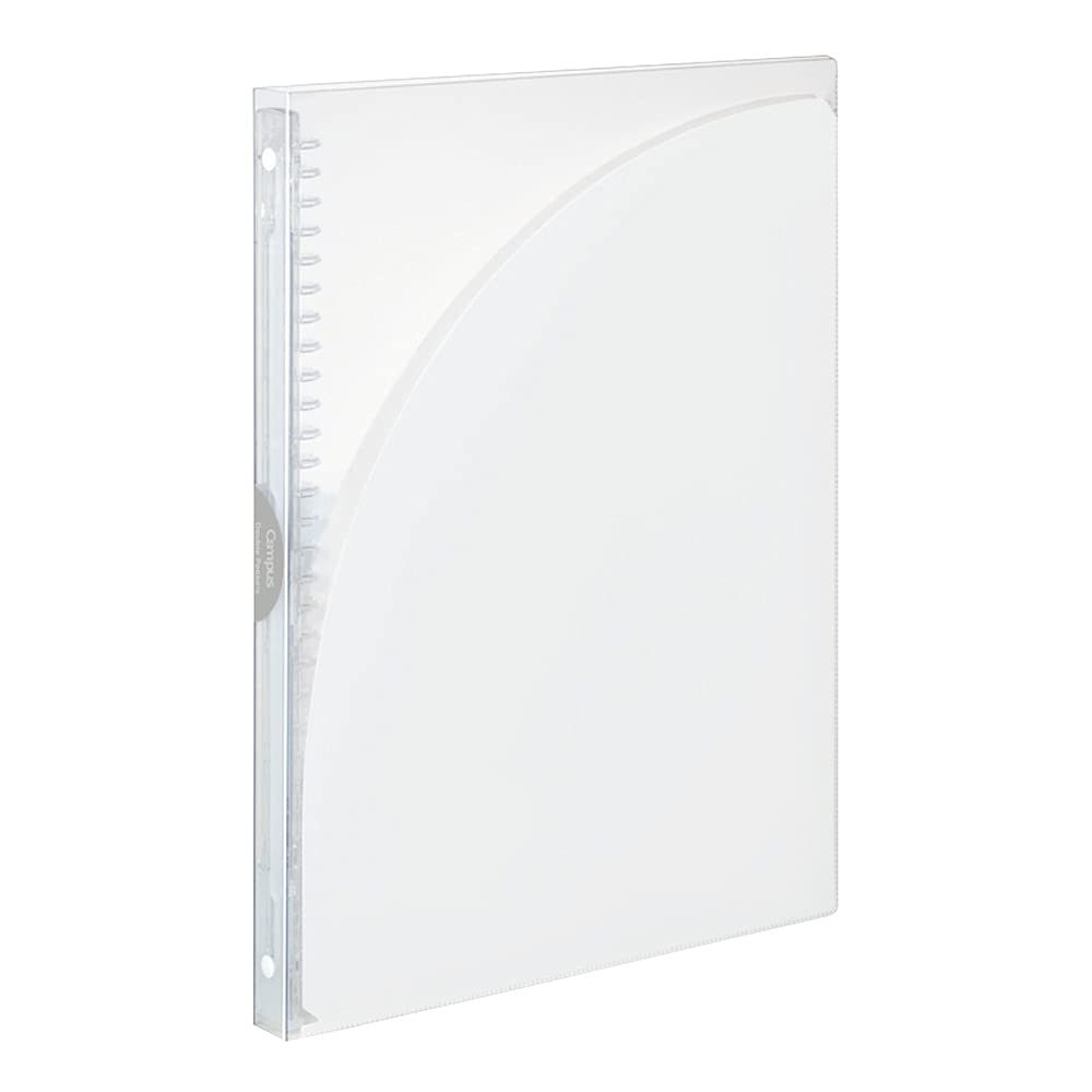 KOKUYO Holds up to 65 Loose-Leaf Binder, Campus, A4, 30-Hole, Sheets, Transparent, LU-AP171T