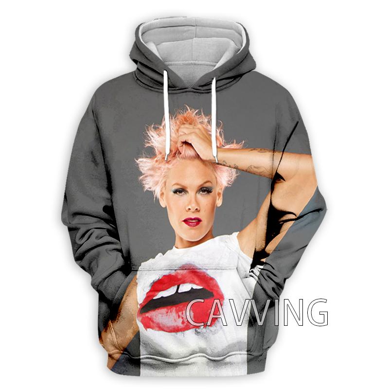 Nová módní dámská/pánská 3D potisk P!nk Alecia Beth Moore Mikiny Mikiny s kapucí Harajuku Mikiny Mikiny Vrchní díly Oblečení