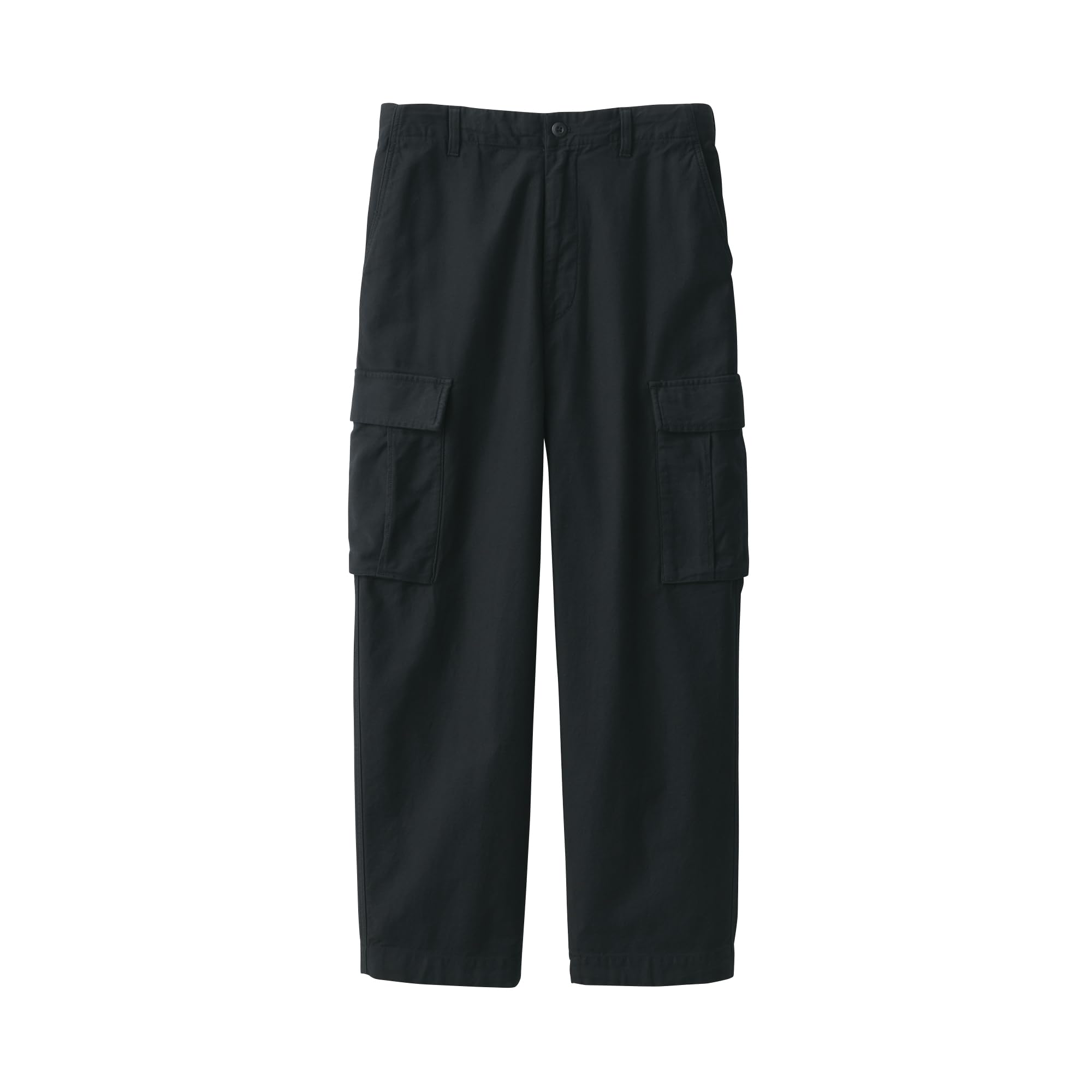 

MUJI Men s Washed Easy Cargo Pants, Black, Size XS, AE0Y8A4A